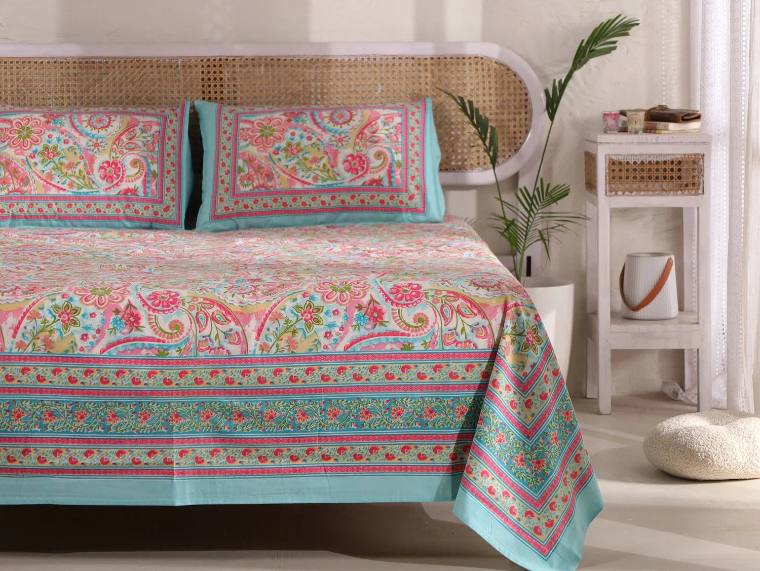 Buy Pure Cotton Bedsheets Online in India, Starting ₹799